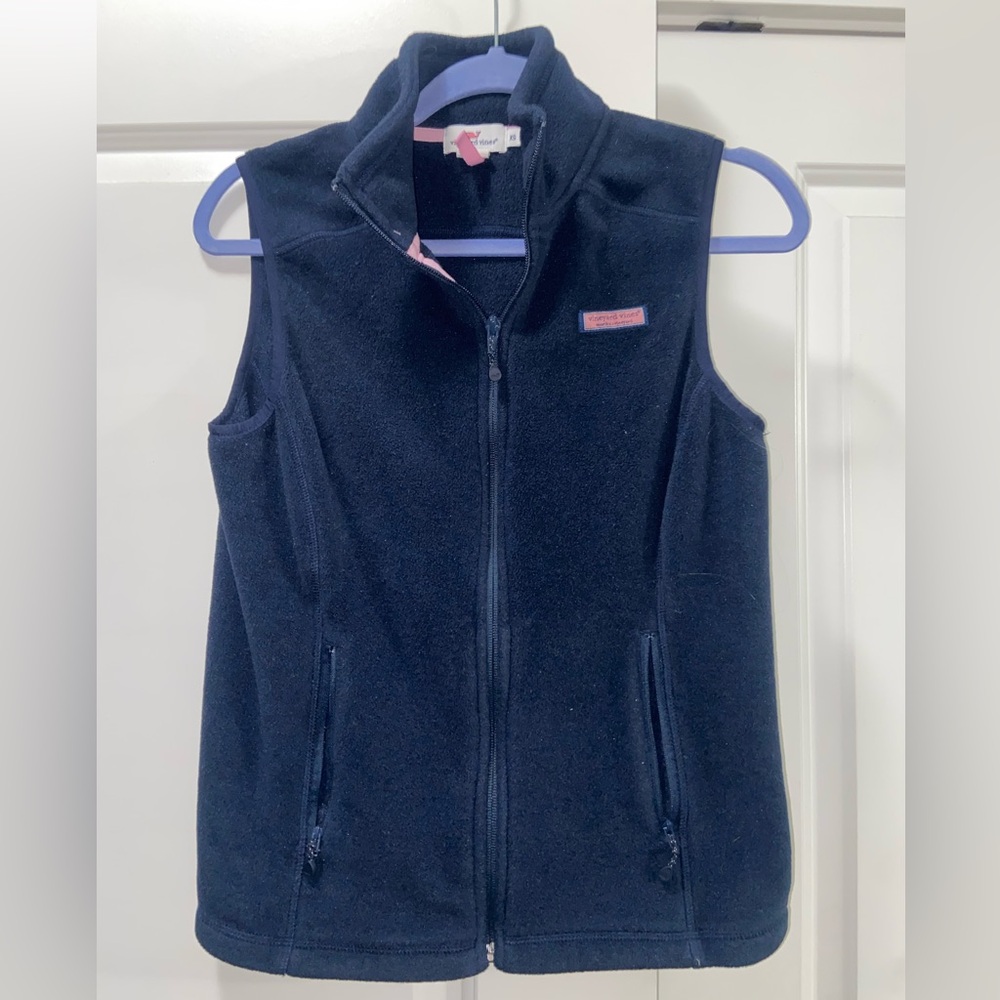 Vineyard Vines Navy Blue Fleece Vest